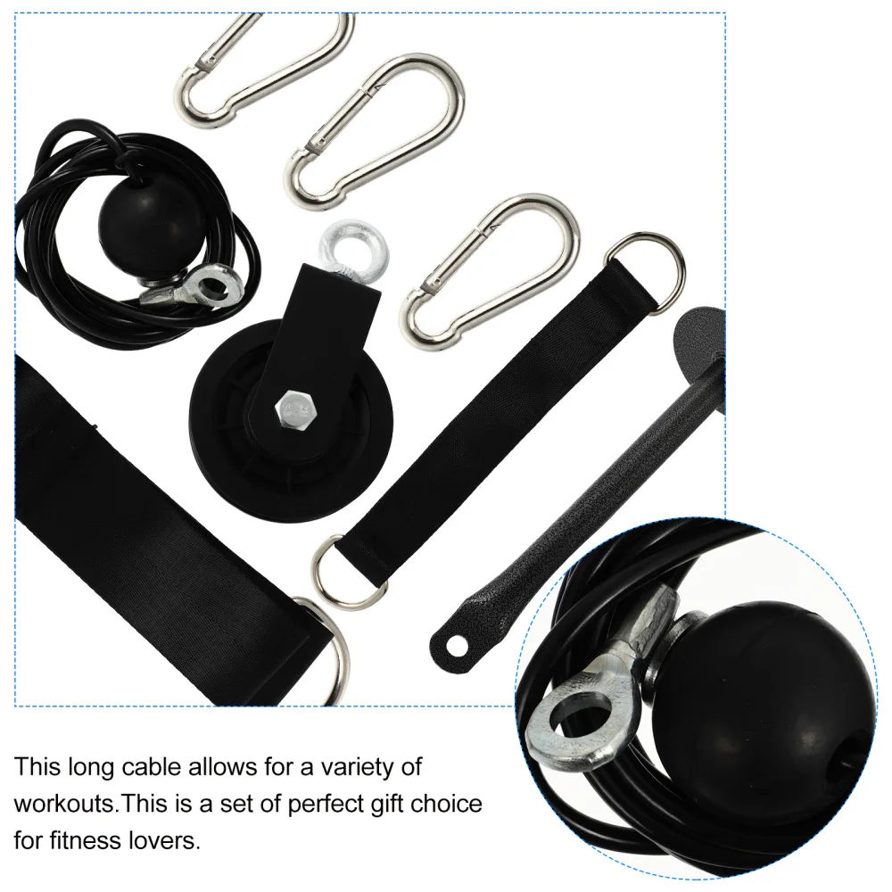 

1 Set of Arm Strength Training Exerciser Practical Forearm Wrist Roller Trainer