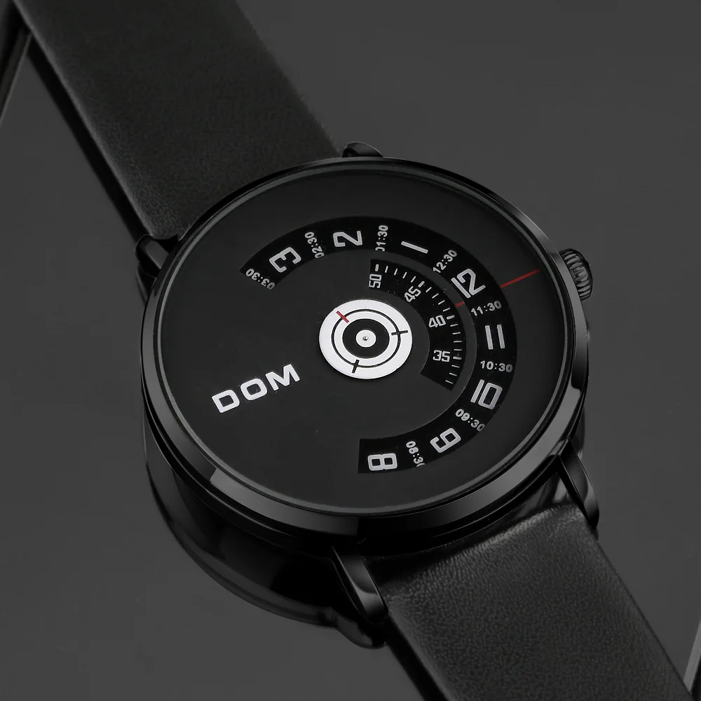 DOM часы Для мужчин топовая фирма Роскошные Кварцевые Повседневное кварцевые