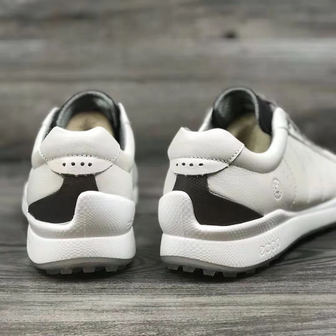 

Genuine Leather Golf Shoes for Men Black White Brand Mens Trainers Sport Walking Golf Sneakers 2021 New Style