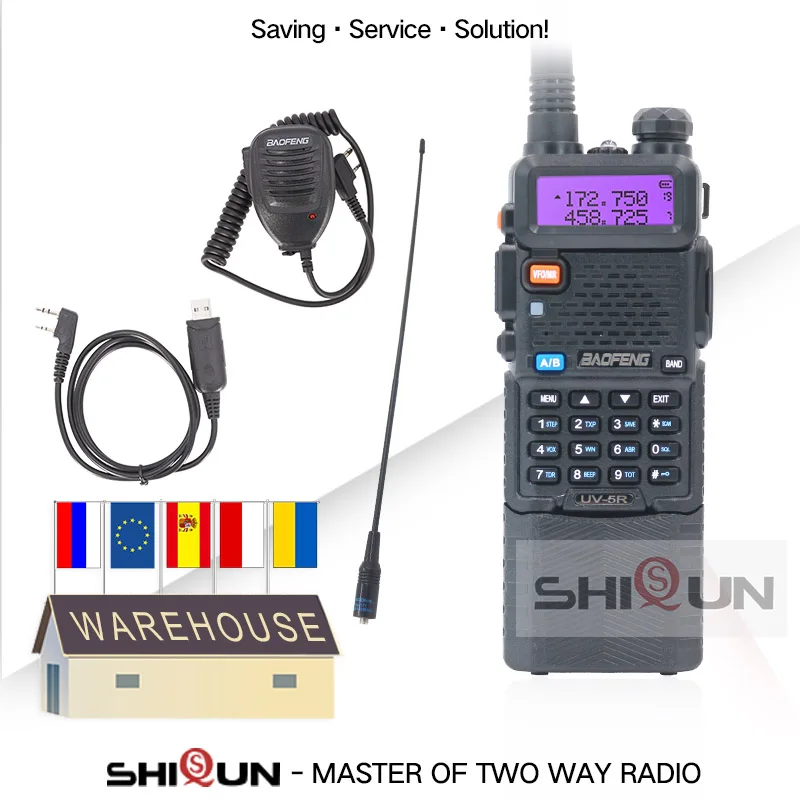 

Baofeng UV-5R 8W Walkie Talkie 3800mAh Battery VHF UHF Dual Band UV5R UHF VHF Two Way Radio UV 5R Tri Power Mode Enlarge 3800mAh