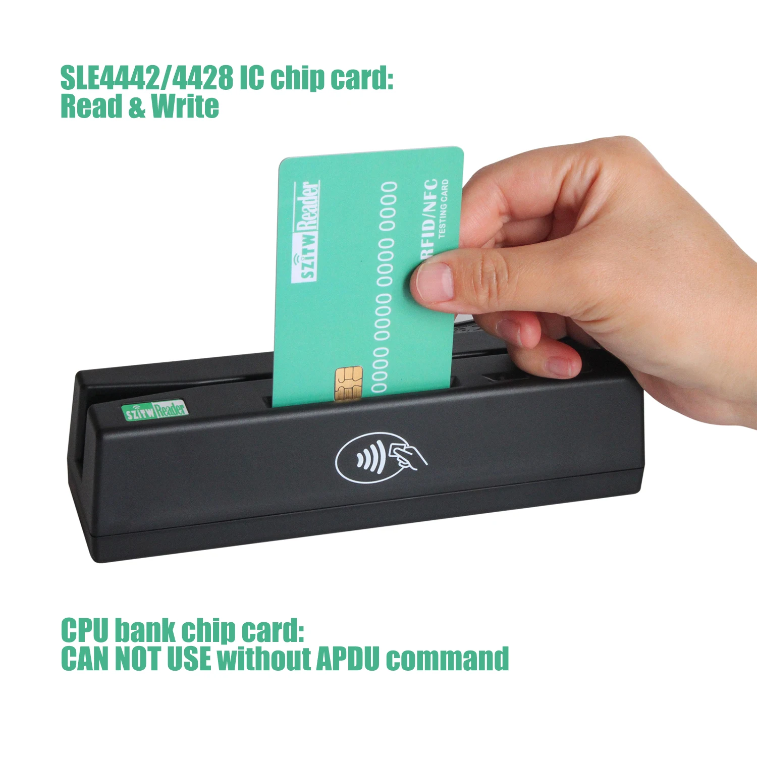 4 в 1 устройство для считывания карт RFID/NFC/микросхем |