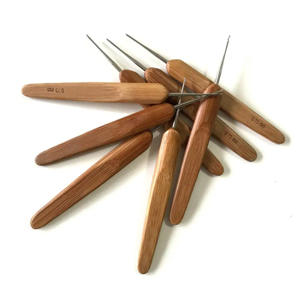 Плетеный крючок с защелкой для дредов вязание крючком игла волос микрокосичек