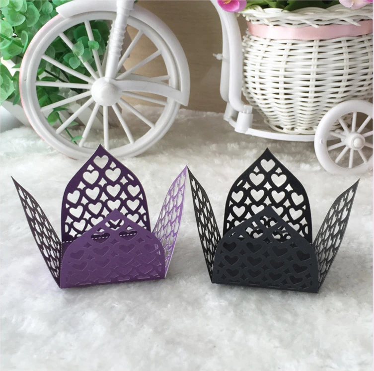 50pcs Free Shipping Candy Boxes Of Pearl Paper ，Rustic Sweet For Birthdhay Party Table Design |
