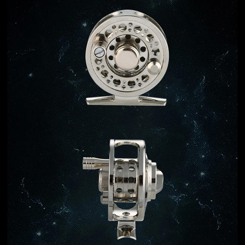 Катушка для подледной рыбалки нахлыстом катушка из алюминиевого сплава ловли