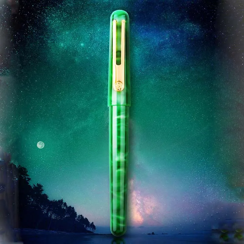 Перьевая ручка из акрила и агата pimio 975 в подарочной коробке | Канцтовары для офиса