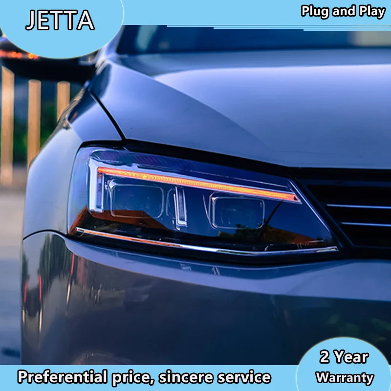 Автостайлинг для vw jetta фары VW MK6 со светодиодный Ной направляющей автостайлинг