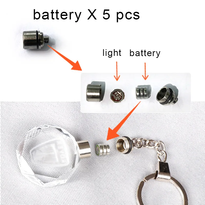 Стекло логотип - Цвет: Light and batteries