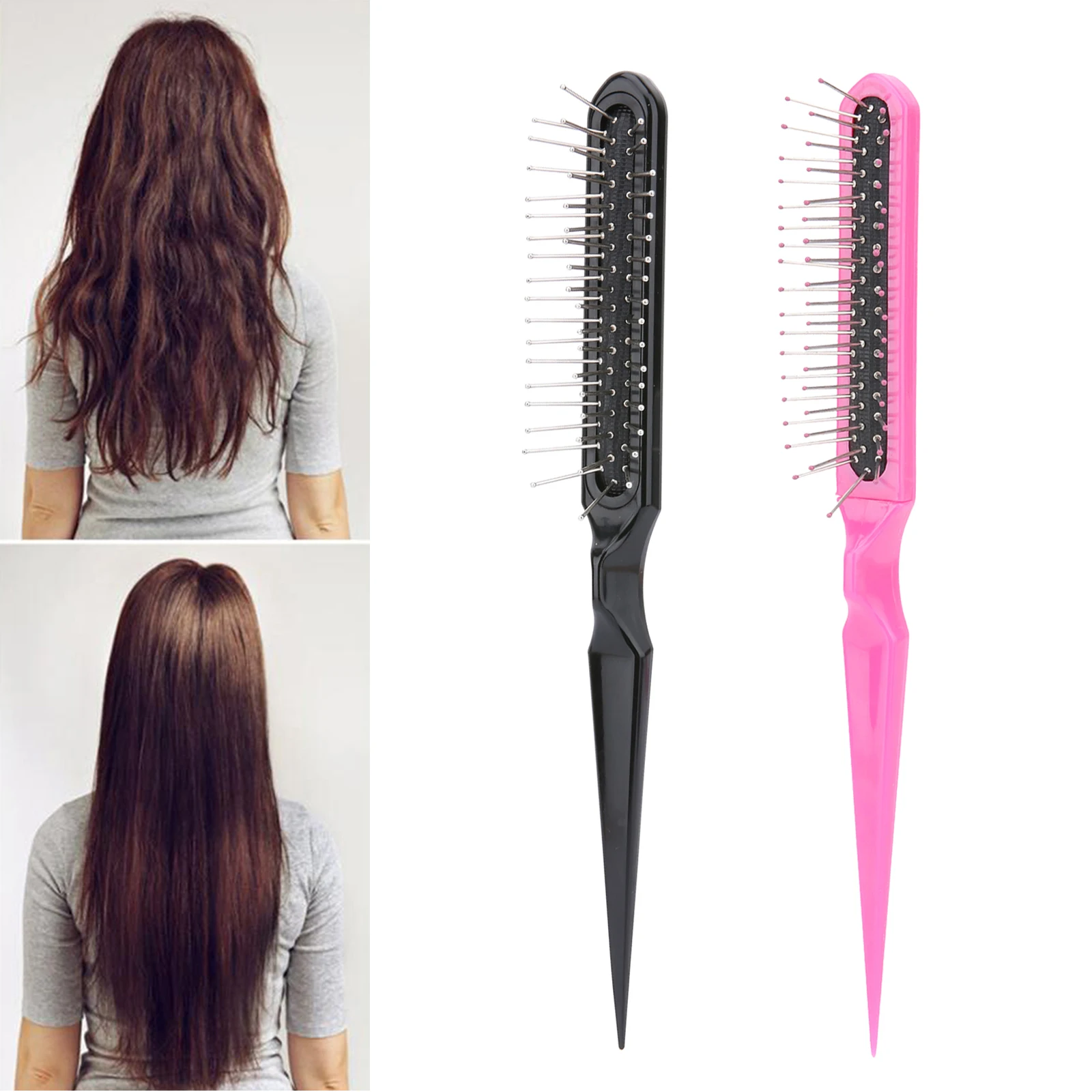

Расческа для домашнего салона, инструменты для парикмахера, Профессиональная удобная щетка для окрашивания волос, расческа «крысиный хвос...