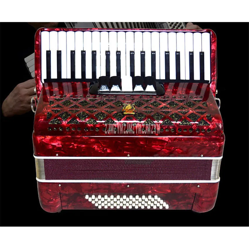 

Professional Acoustic Accordion Wood Structure 34-Key 60 Bass Button Accordion Beginner Musical Instrument Equipment YW-823