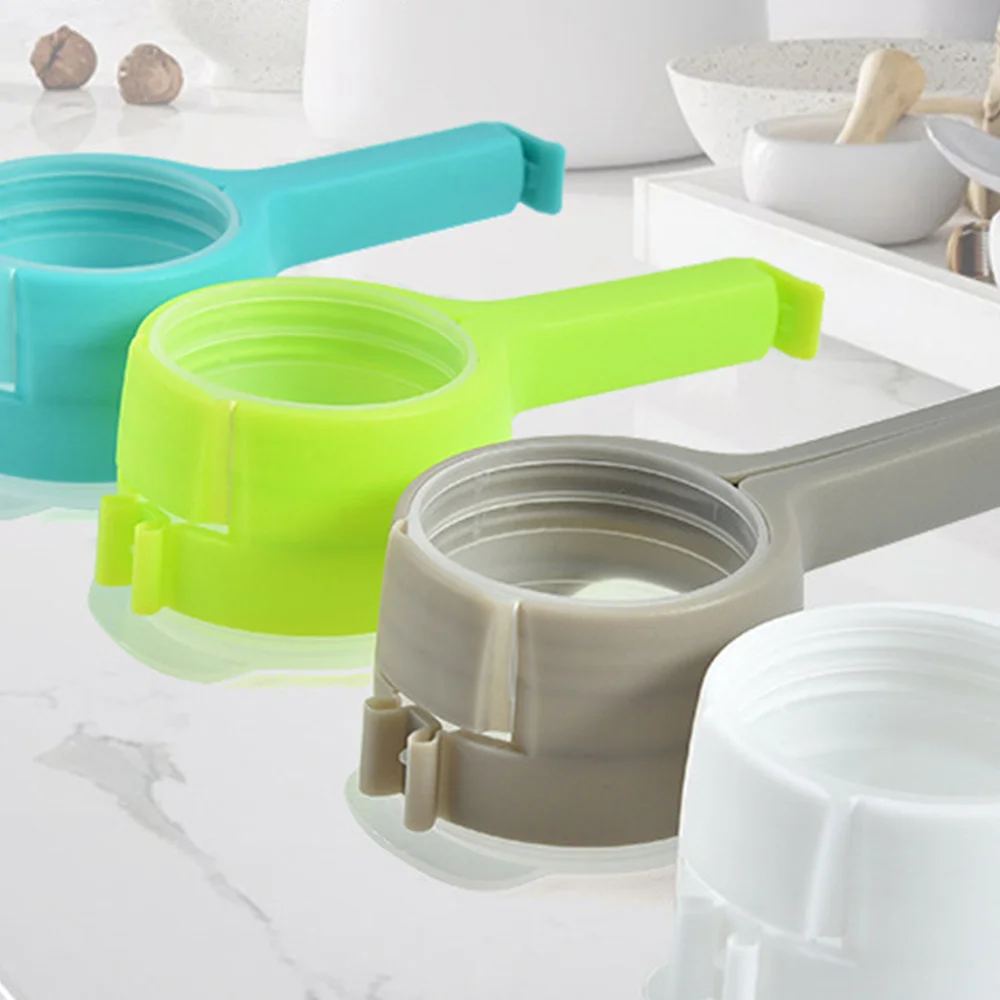 

4pcs Seal Pour Food Storage Bag Clip Snack Sealing Clip Keeping Fresh Sealer Clamp Plastic Helper Food Saver Kitchen Tools