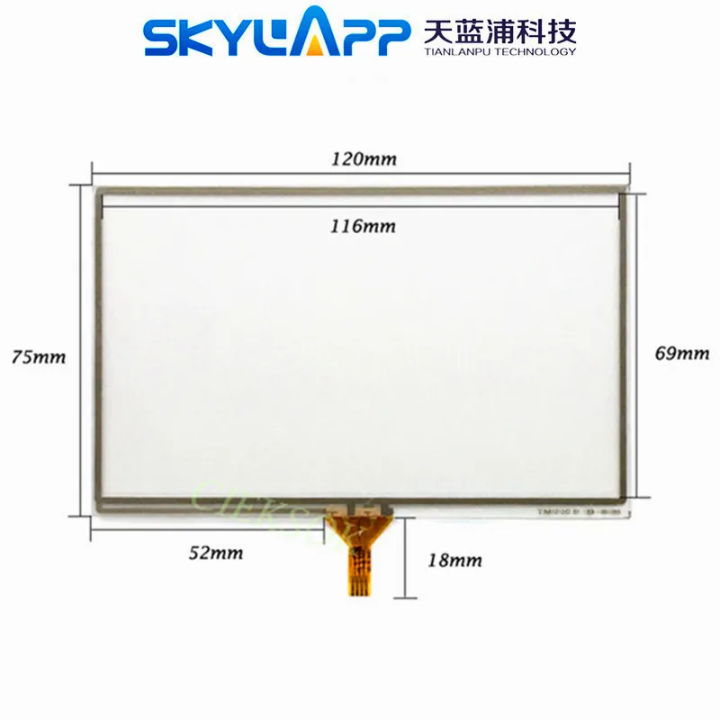 Новый 5-дюймовый сенсорный экран 120*74 мм 120 * 74 для Onda VX580LE VX580 VX580R VX580W VP30 VP40 VP50 C520VE