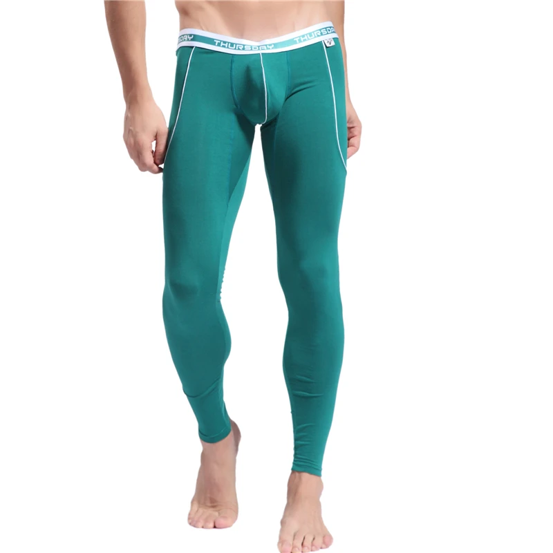 Зимние Сексуальные Спортивные Леггинсы с мешочком для йоги мужские