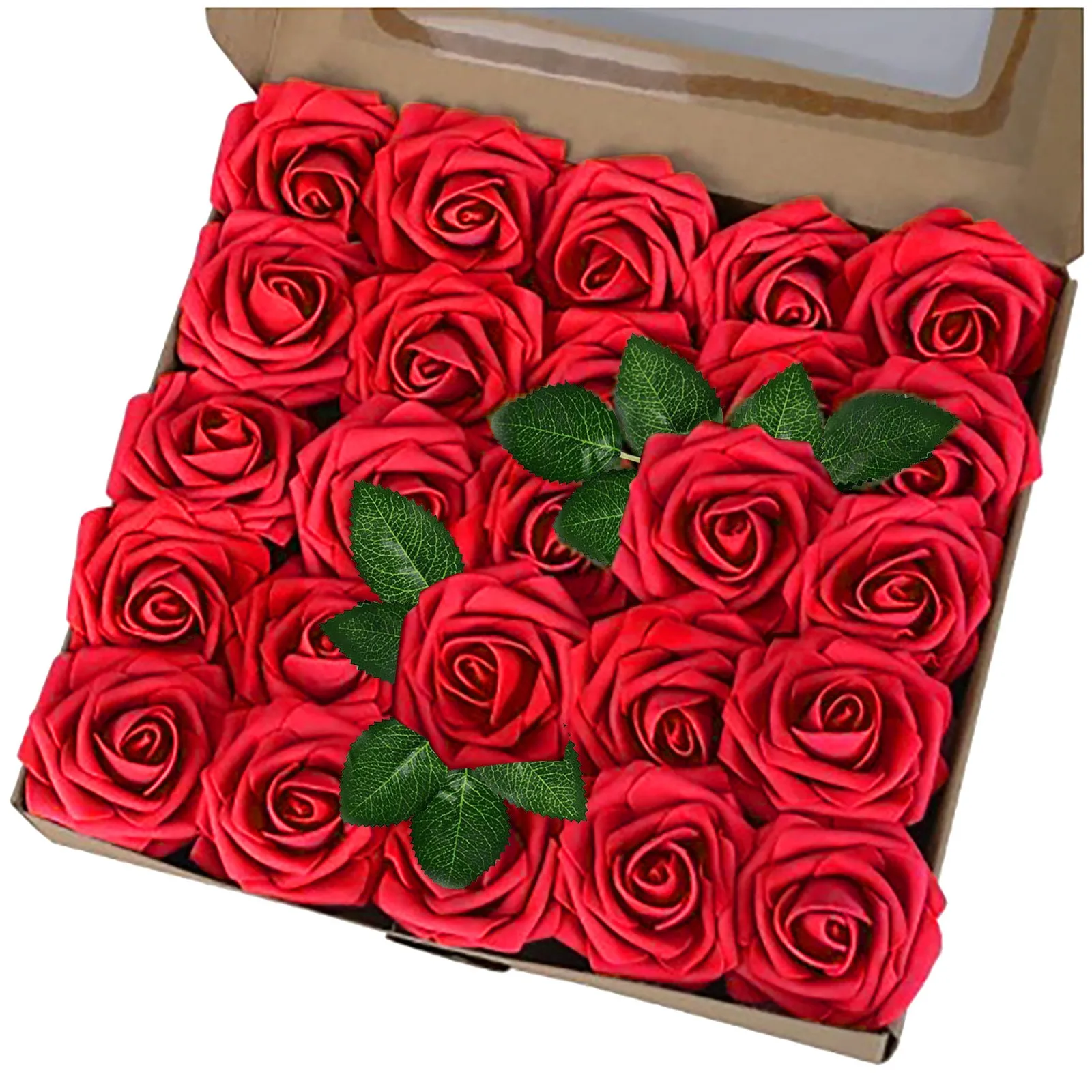 

Чехол с искусственными цветами из пенопласта, чехол «сделай сам» для ежедневного подарка, искусственная коробка для свадьбы, домашнего фес...