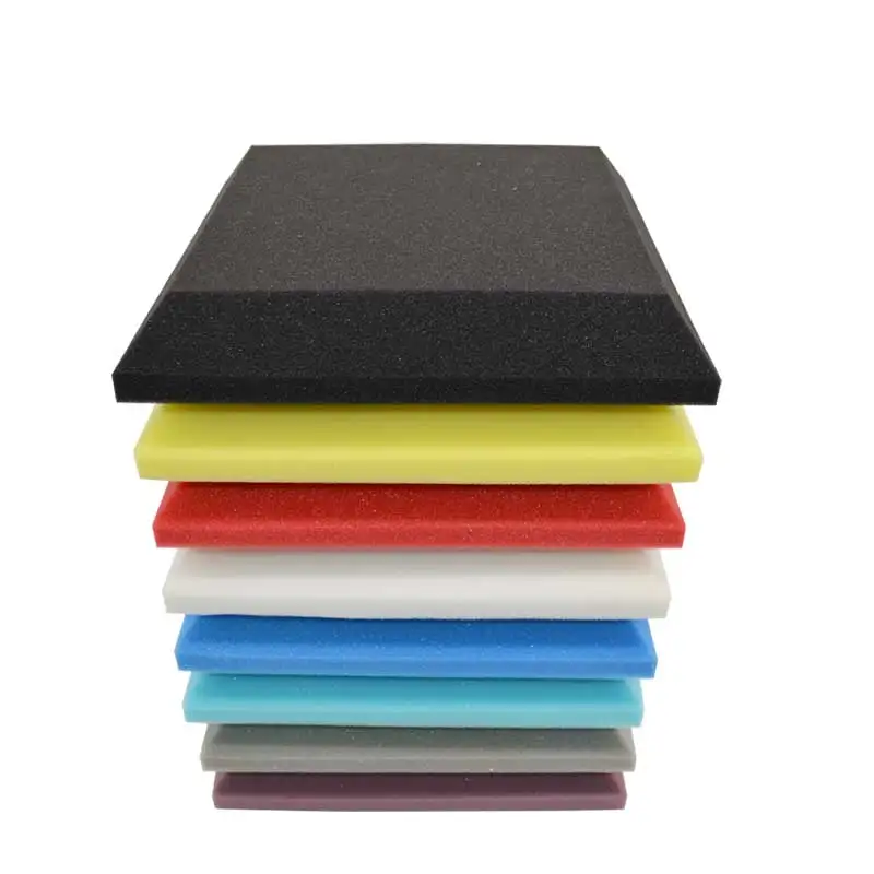 

12/Pack High Density Square Plate Acoustic Foam Soundproof Panel Studio Sound Isolation Treatment Sound Absorption Tiles 12x2"in
