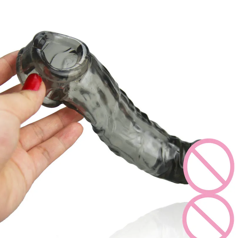Полупрозрачная крышка для пениса продлевает многоразовые формы Glans задержка