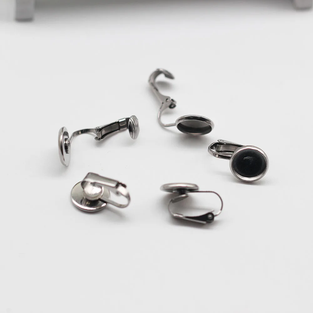 50 шт из нержавеющей стали не серьга-имитация на задней застежке серьги 6-20 мм