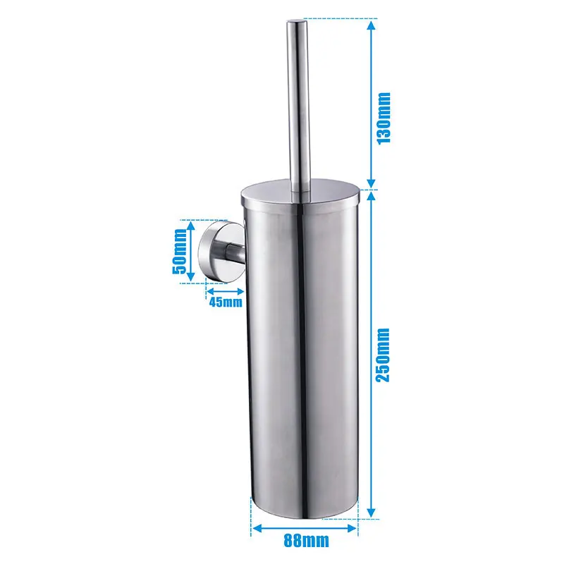 Настенный держатель для туалетной щетки COOANHO набор чистки туалета из нержавеющей