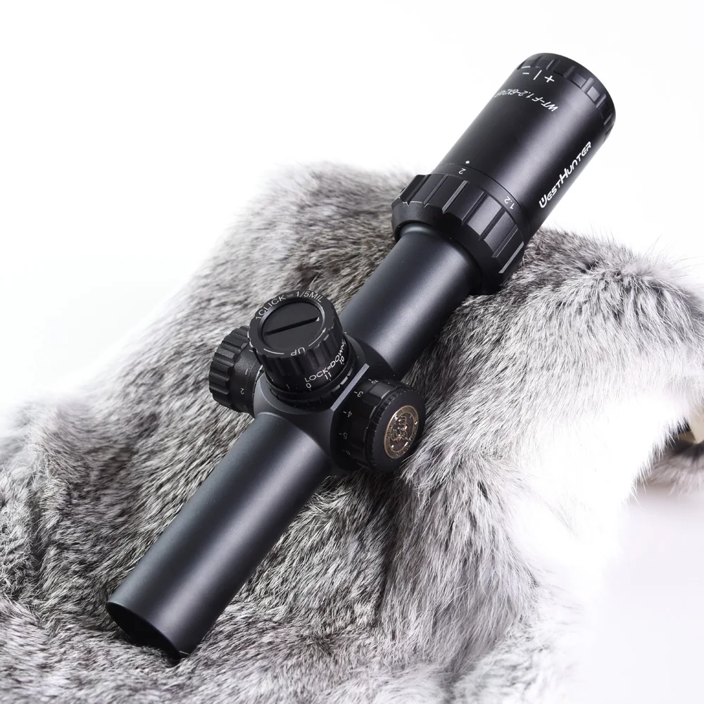Тактический компактный прицел westthunter для охотничьего ружья 1 2-6 х24ir диаметр 30 мм