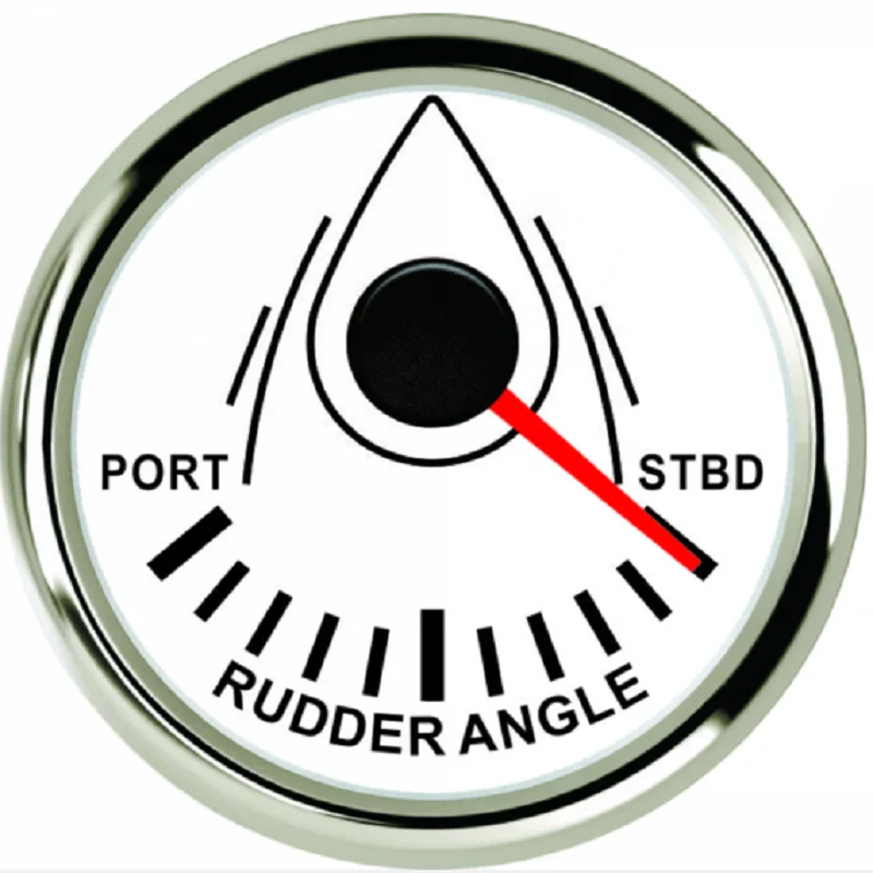 52 мм указатель угла поворота морской лодки 12В 24В с датчик руля красной подсветкой