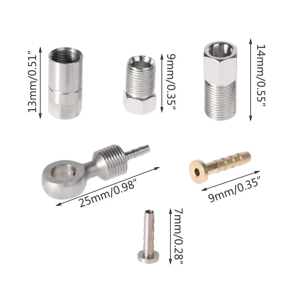 1 комплект EZmtb оливковый шланг адаптер велосипедный тормоз вставка масло