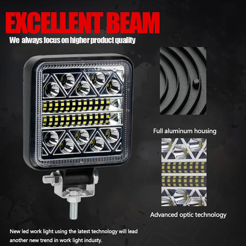 OKEEN 4 дюйма 102W светодиодный рабочий светильник s для тракторов стробоскопа 12V 24V Светодиодный светильник offroad светодиодные панели для 4x4 4DW Truckcar внедорожник светодиодный рабочий светильник
