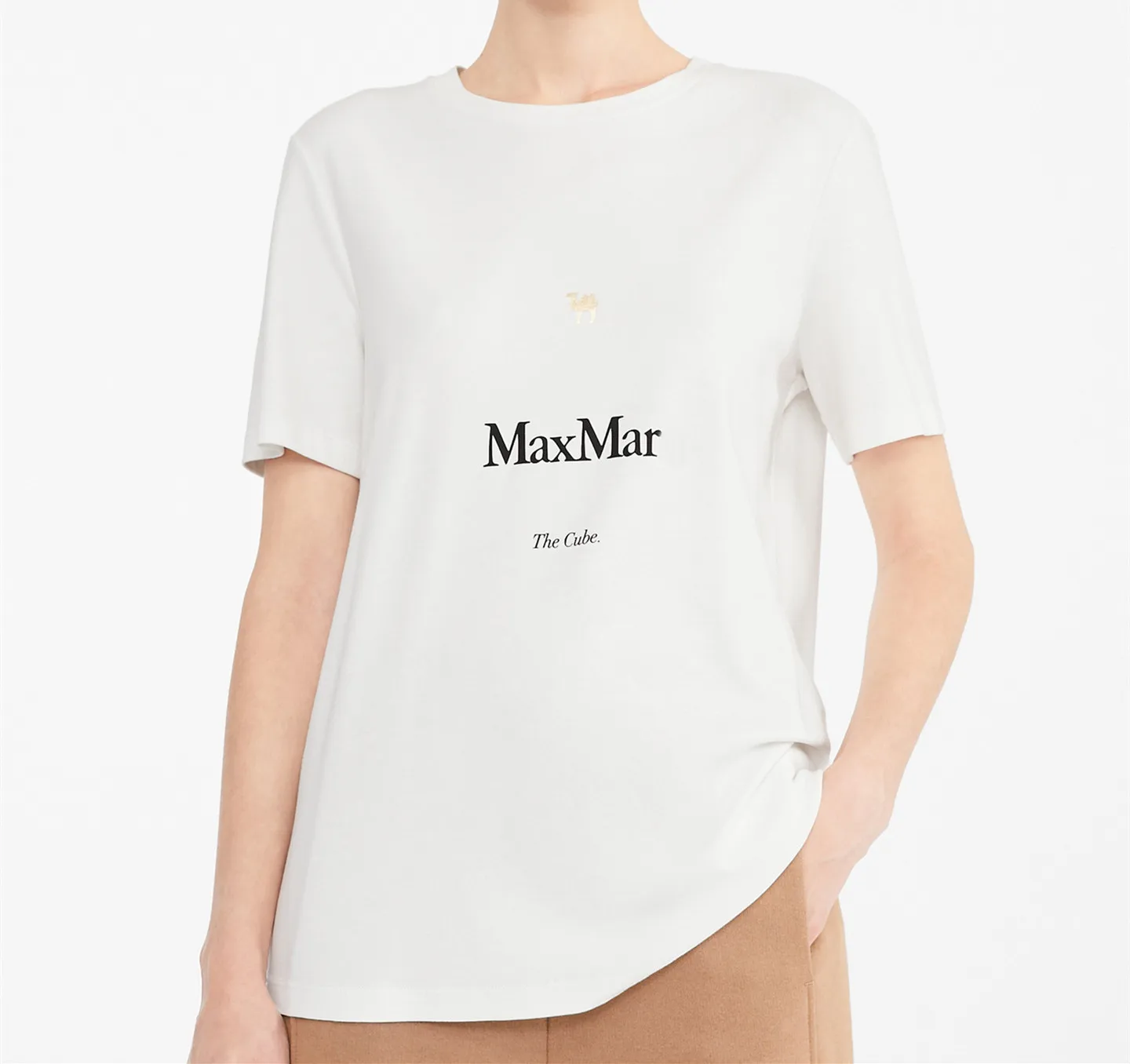 

Женская Повседневная футболка с коротким рукавом, круглым вырезом и принтом букв, 100% хлопок, лето 2021