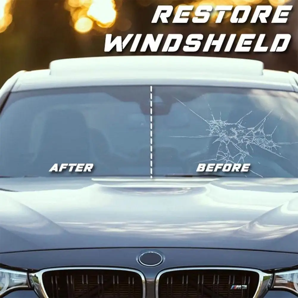 

Repair Automotive Windshield Glass Repair Tool Shaving Repair Cured Article Glass Fluid Resin Kit X3d6