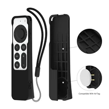 2021 New Anti-Lost Protective Case for Apple TV 4K Siri Silicon Remote Case Shockproof Cover AirTag Applicable 2021 New Anti-Lost Protective Case for Apple TV 4K Siri Silicon Remote Case Shockproof Cover AirTag Applicable