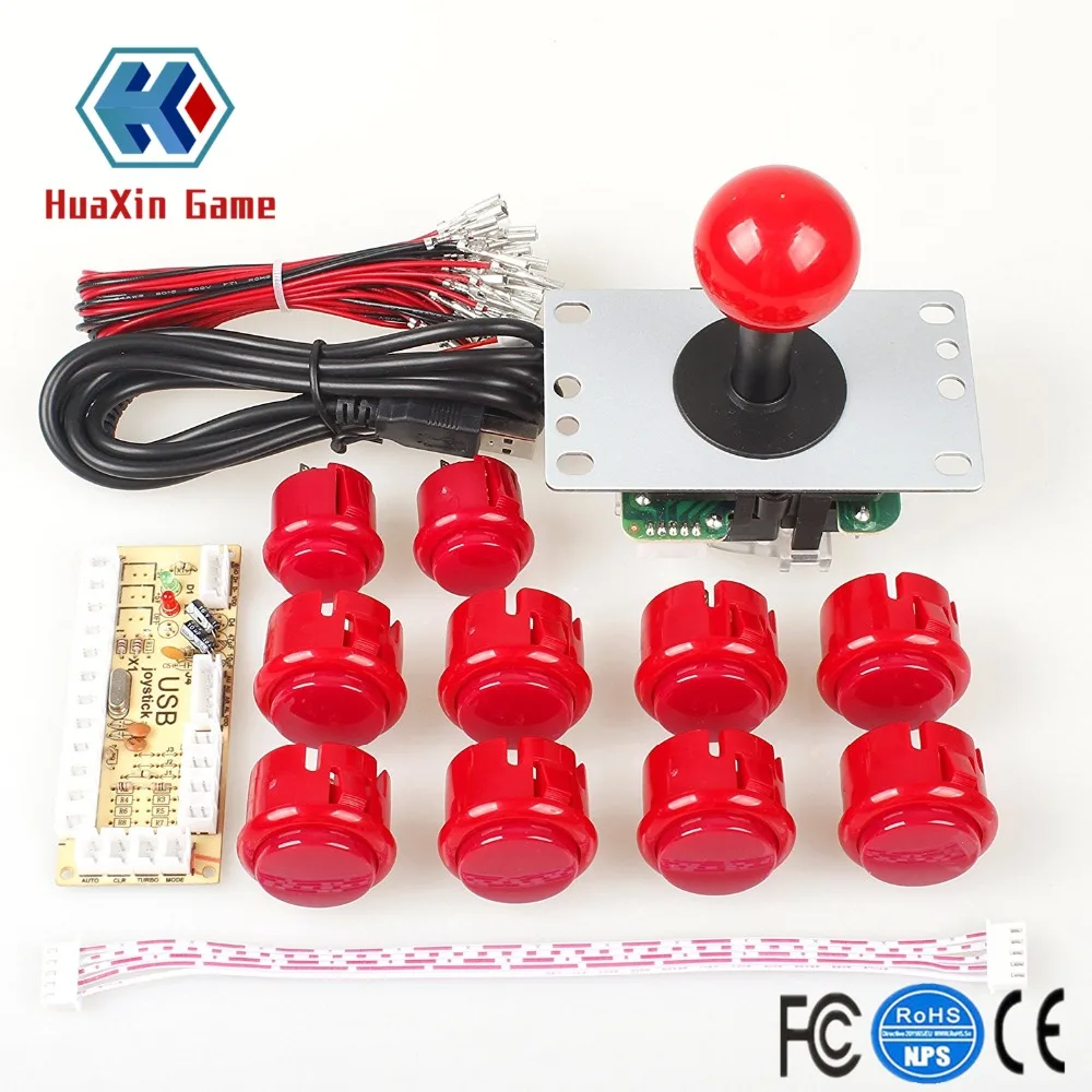 Аркадный джойстик DIY Kit Zero Delay USB контроллер ПК для аркадного джойстика + кнопки