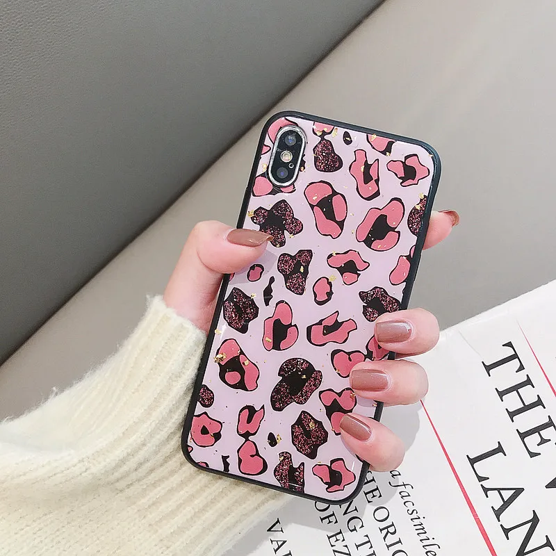 Чехол для телефона с леопардовым принтом чехол Iphone XS Max XR X 8 7 6 6S Plus 11 Pro роскошный