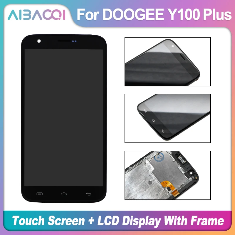 Оригинальный сенсорный экран 5 дюйма + ЖК-дисплей рамка в сборе замена Для Doogee