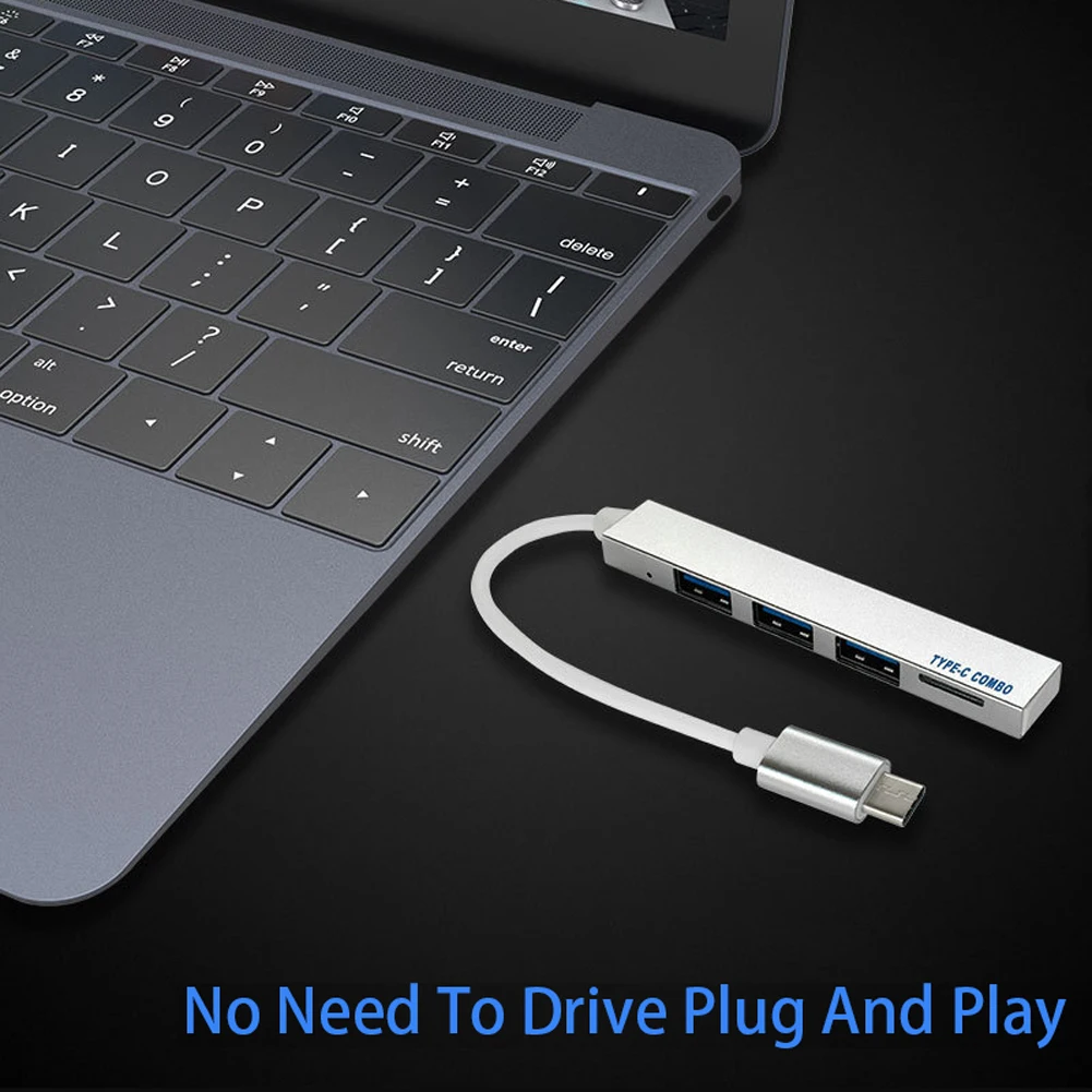 Разветвитель-переходник с USB Type-C на 4 порта 3 0 480 м | Компьютеры и офис