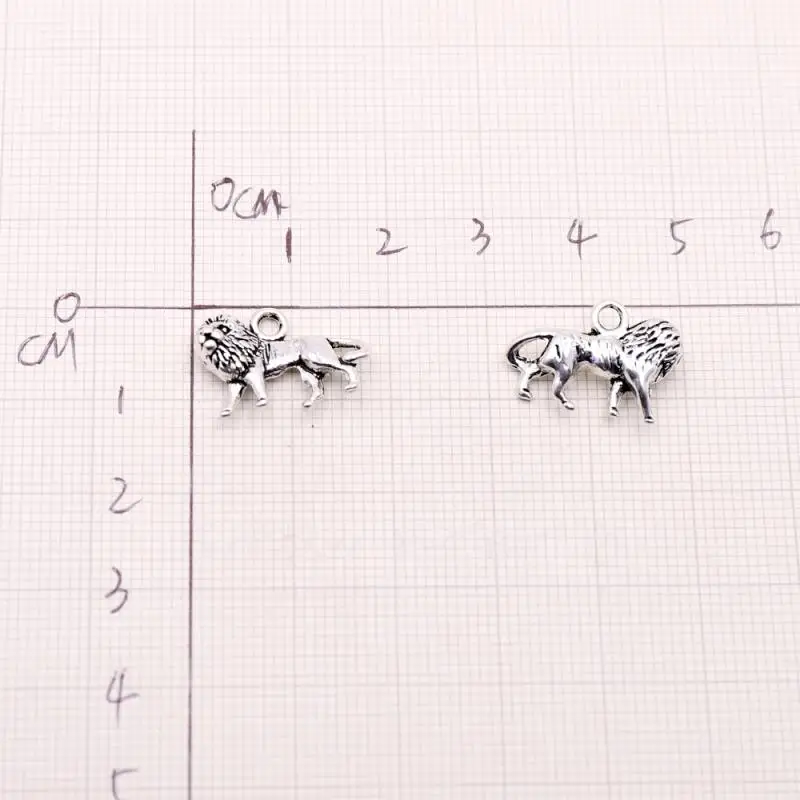 10/30 шт покрытые серебром Цвет металлическая брошь с животным Подвески для