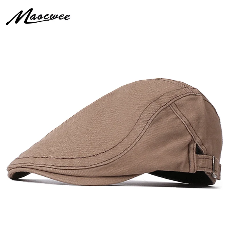 

New Men's Hat Berets Cap Golf Driving Sun Flat Cap Fashion Cotton Berets Caps for Men Casual Peaked Hat Visors Casquette Hats