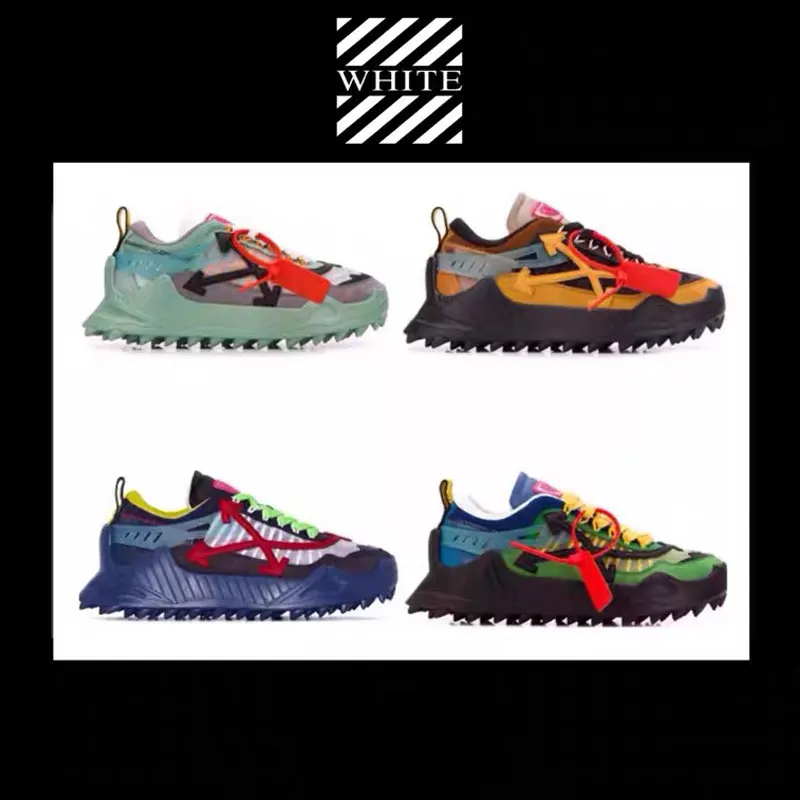 

Mens Leather Sneakers Street Trendy Shoes Arrow Striped Black White Fashion off Women Platform Casual Shoes Trainers Size 35-45