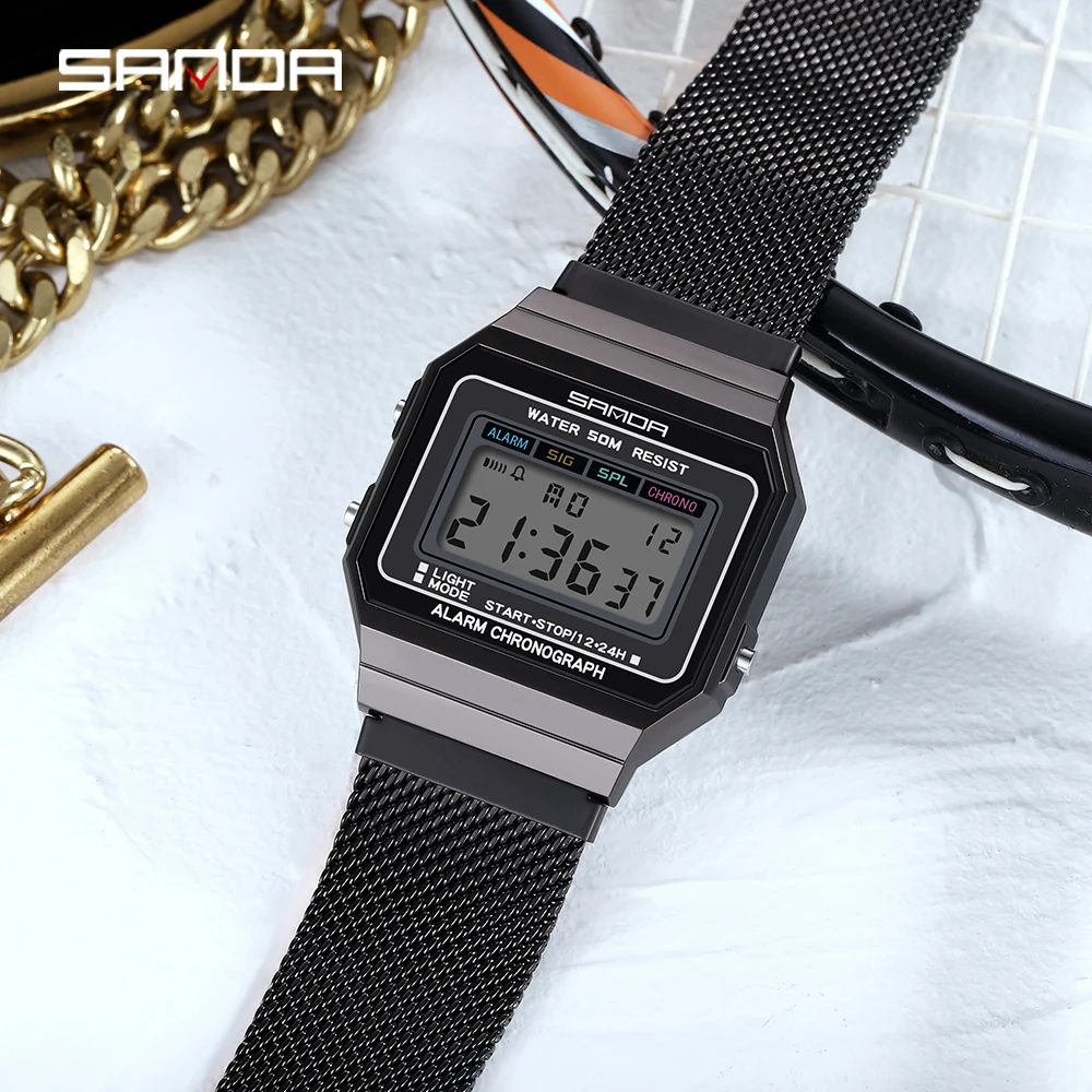 

SANDA Top Brand Watch Men Waterproof Male Clock Men's Digital Watch Casual Fashion Luxury Men Watch Relojes Relogio Masculino