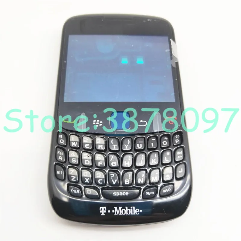 Оригинальный полный корпус для Blackberry Curve 8520 Полный Чехол замены в белом/черном