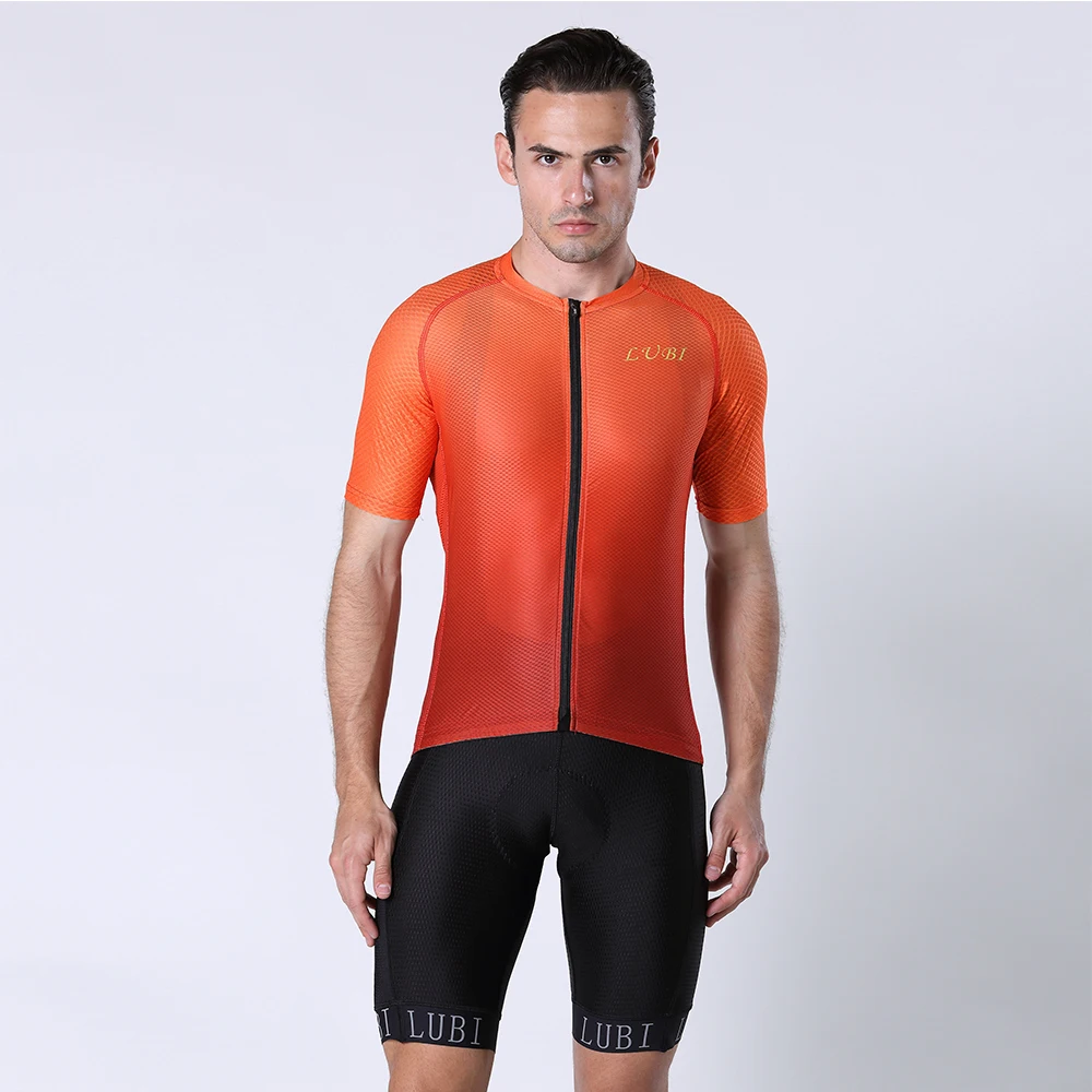 

High Quality Pro Man Cycling Jersey Set Bicycle Bib Shorts Kits Bike Clothes MTB Clothing Suit Triathlon Breathable Sponge Pad