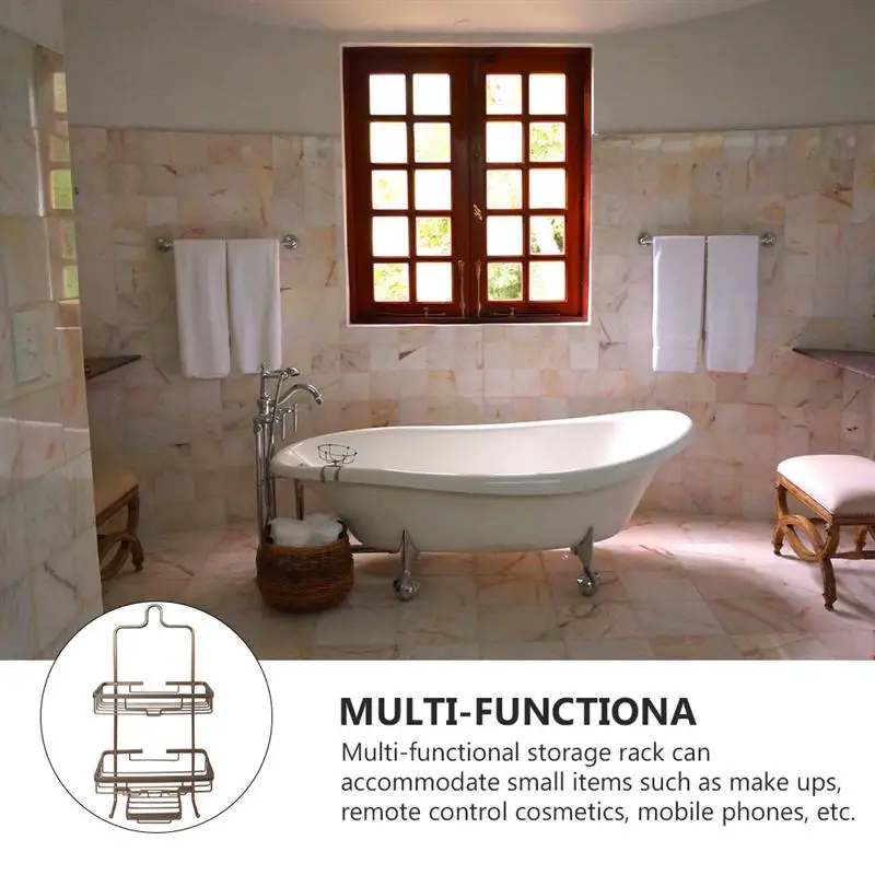 

1 Pc Storage Shelf Bathroom Drainer Storage Rack Kitchen Tableware Holder