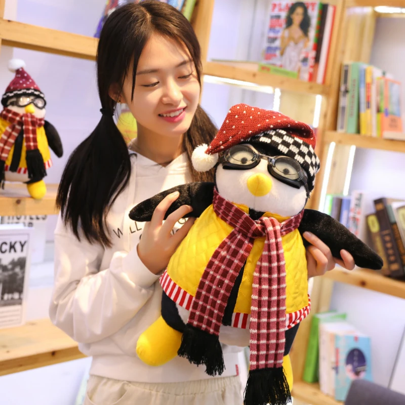 

25cm 45cm Friends Around Penguin Plush Toy Friends Sixsome Doll Hugsy Haji Penguin Plush Toy for gifts