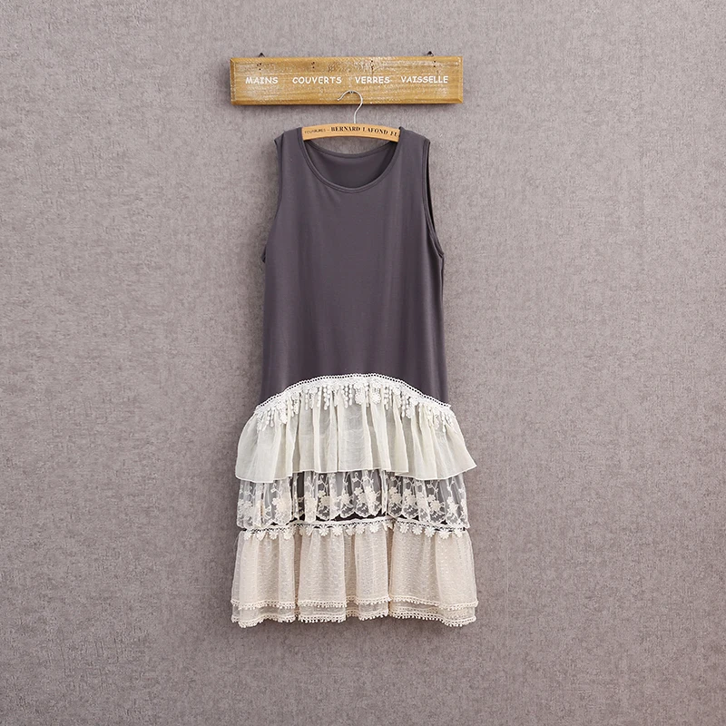 Женское кружевное платье-чехол свободное Повседневное платье без рукавов в