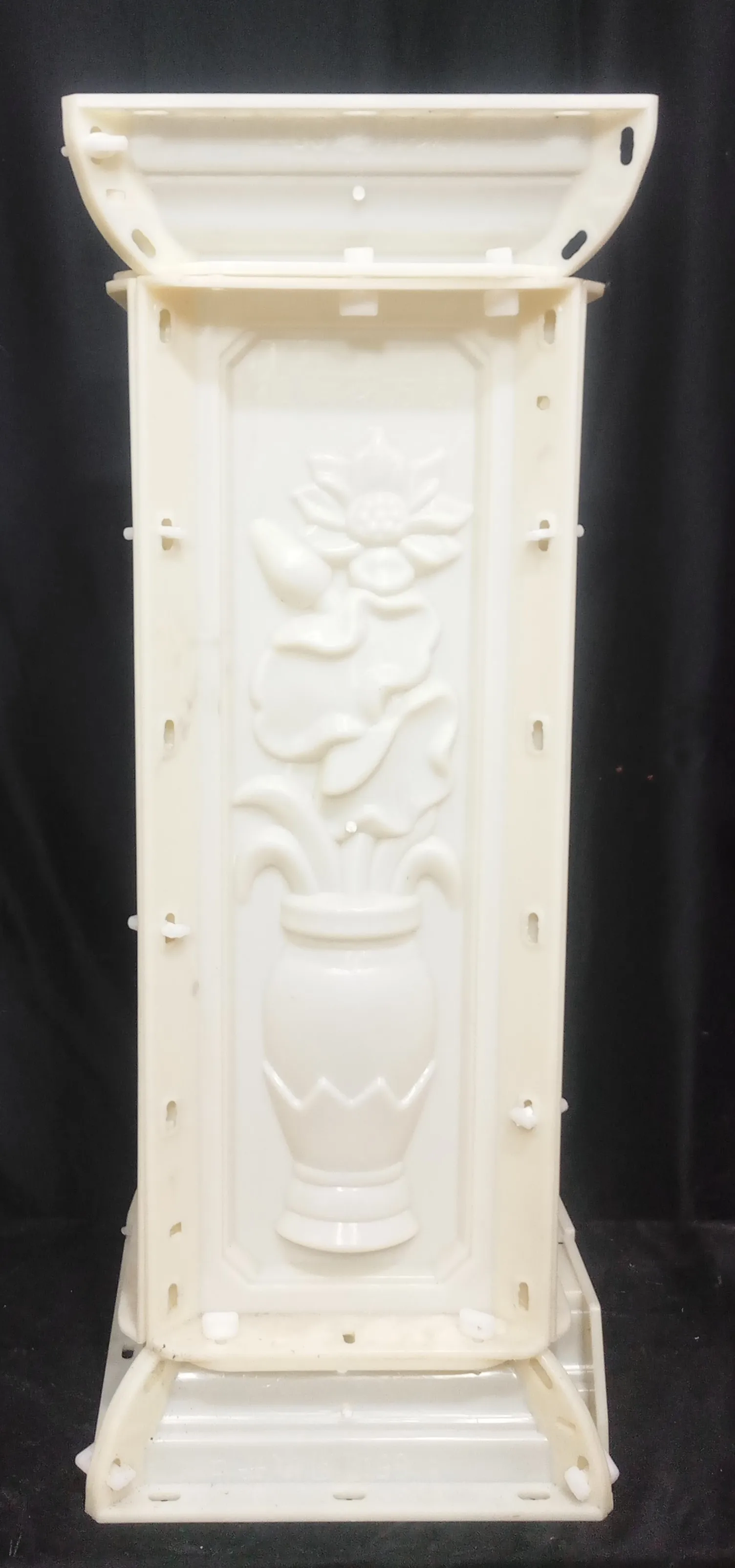 90cm Lotos Corner ABS GRC строительный камень культуры Орхидея лотоса клен балкон дома Садоводство прочный сборный цемент Guysum угловой пьедестал плесень - Цвет: 90cm Lotos Corner