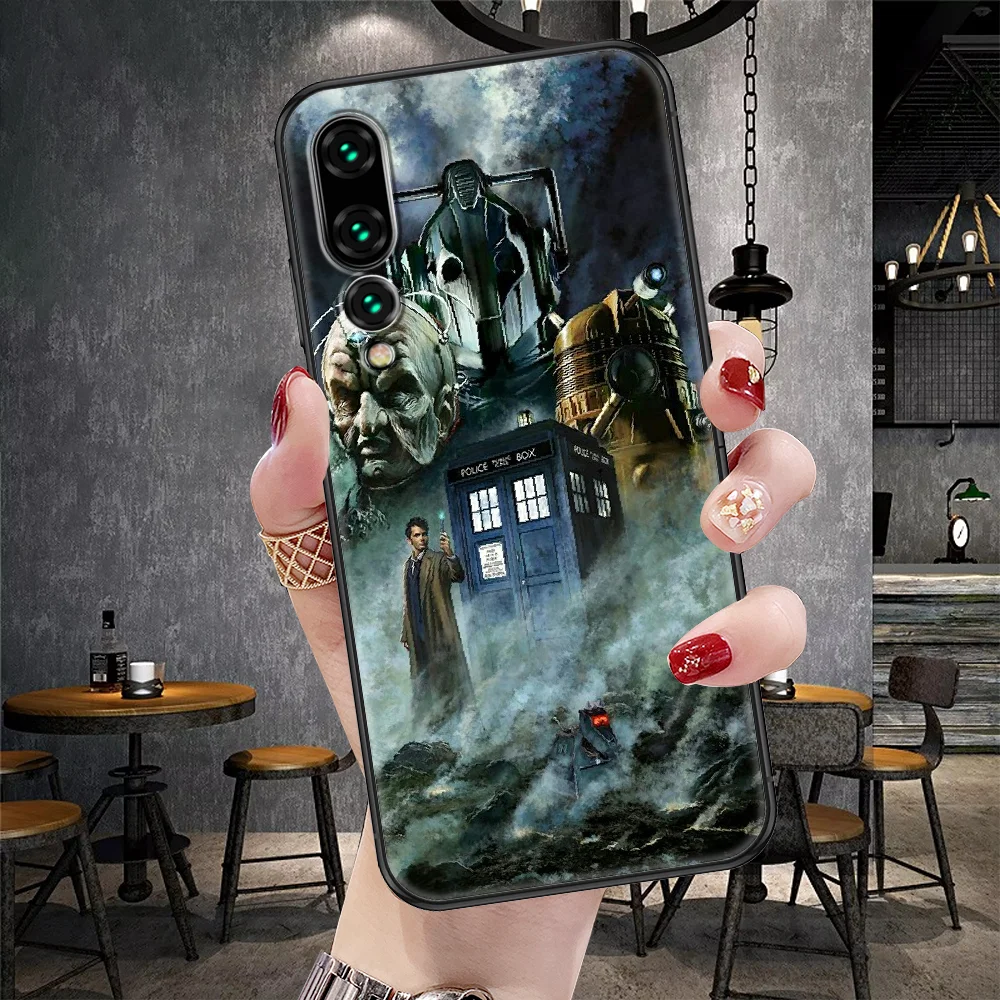 Чехол для телефона Doctor Who Huawei P Mate P10 P20 P30 P40 10 20 Smart Z Pro Lite черный 3D чехол мягкий prime