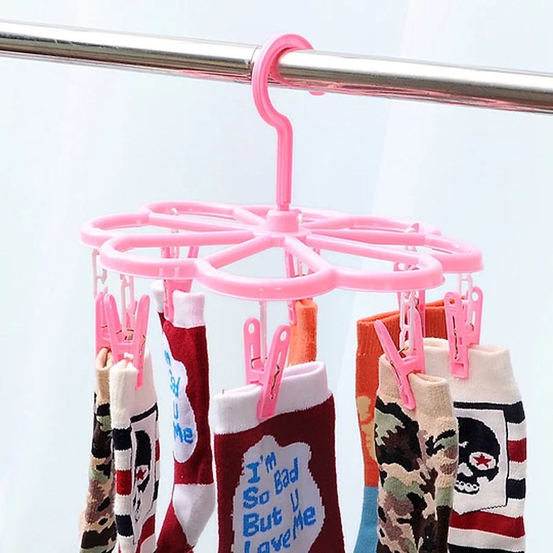Складная сушилка для белья 1 шт. зажим носков многофункциональная пластиковая