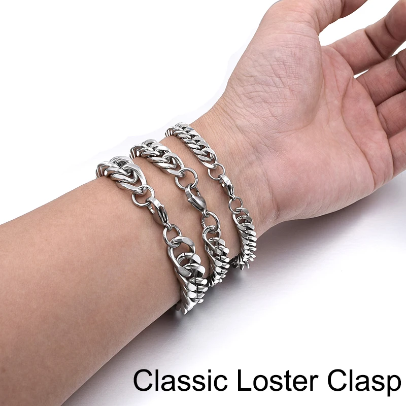 Ювелирные изделия из нержавеющей стали ручная цепочка мужские браслеты с