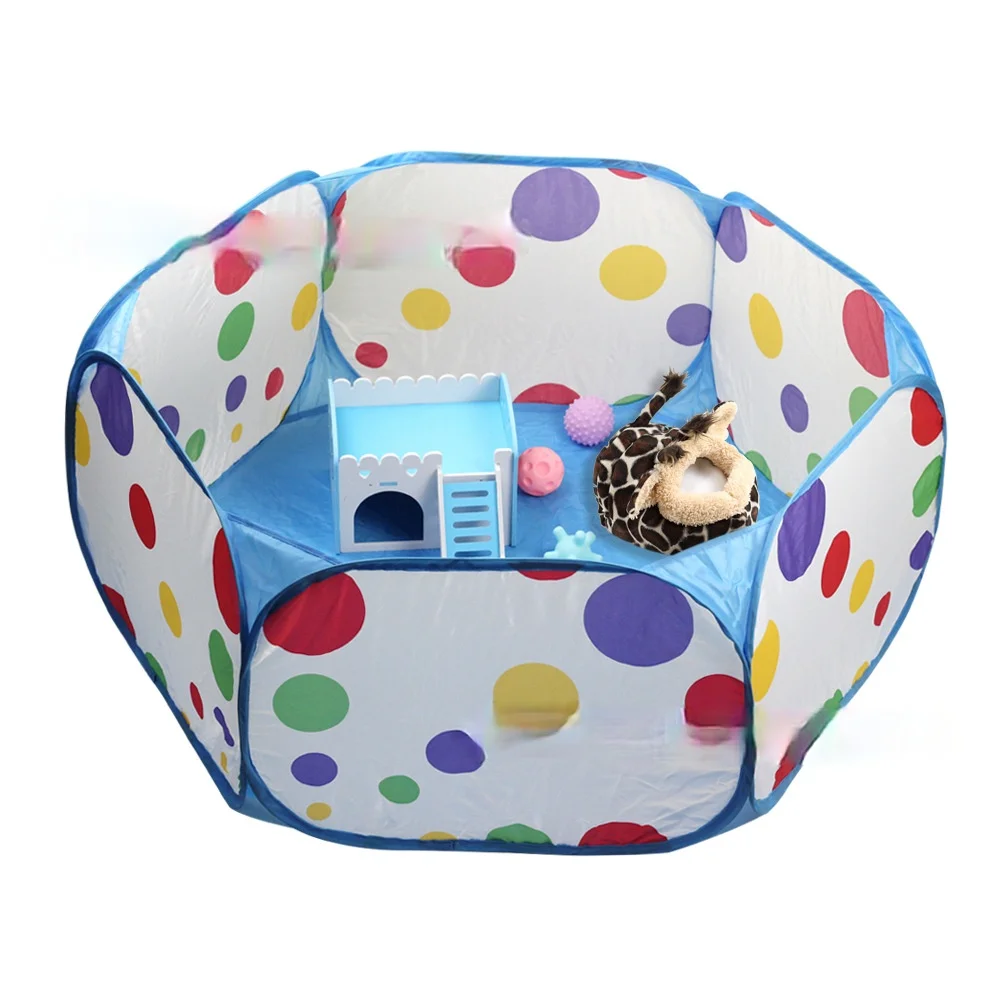 

Portable Pet Fence Tent for Small Pet DogSafe FenceFoldable Small Pet Outdoor FenceChinchilla Hamster Outdoor Fence
