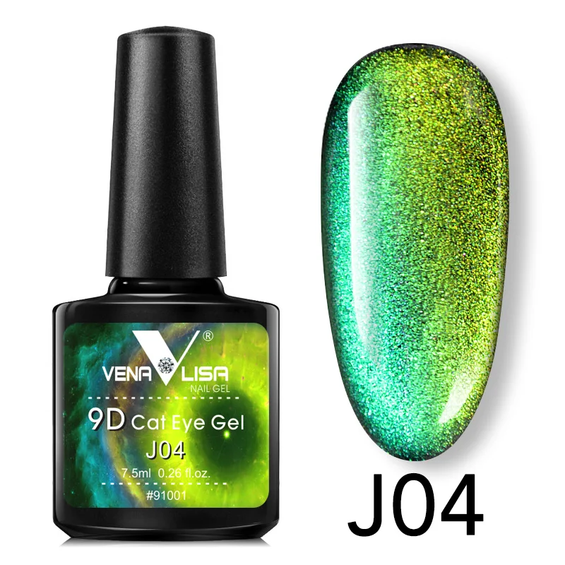 J04 9D cat eye gel Canni Новое поступление 9D гель Лаки солнцезащитные очки "кошачий глаз" Волшебный хамелеон лак для ногтей искусство маникюра Galaxy Звездное Магнитный разноцветный Гель-лак - Цвет: J04 9D cat eye gel