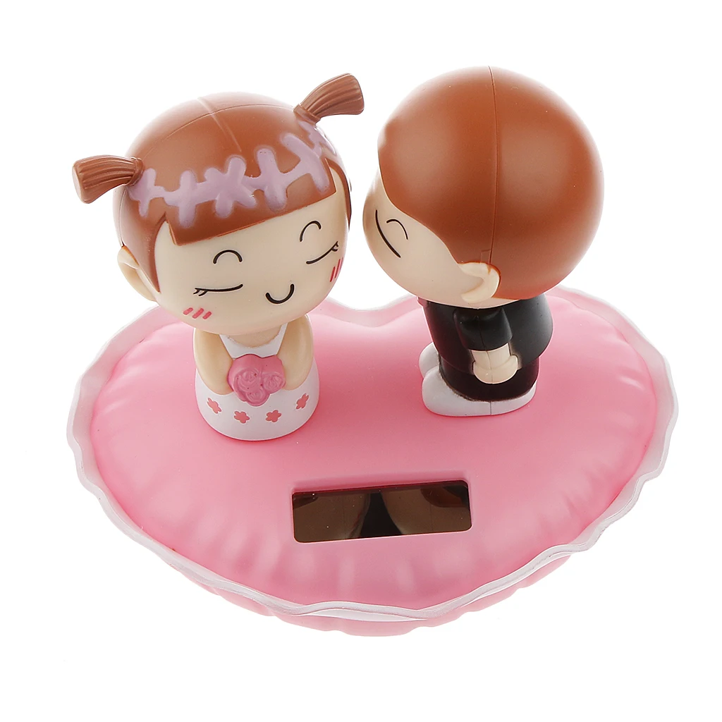 Пластиковая кукла Kiss на солнечной энергии украшение для интерьера автомобиля