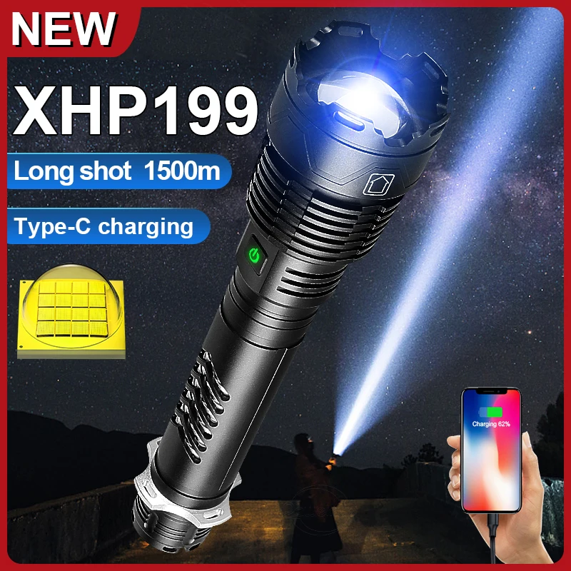 

Супер XHP199 мощные светодиодные фонари мощный фонарь XHP160 XHP90 аккумуляторный тактический фонарик 18650 кемпинг фонарь