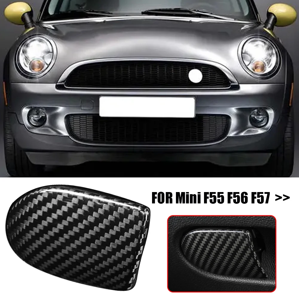 

Car Glove Box Handle Shell Dry Carbon Storage Box Cover Decorative Stickers Suitable for mini F55 F56 F57 Auto Parts